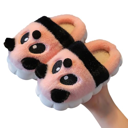 Cute Panda Slippers for Toddler Boys Girls Slide Comfy Cartoon House Shoes Kids Cute Plush Soft Sole Slip-On Footwear2