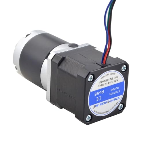 STEPPERONLINE Nema 17 Schrittmotor L=39mm Getriebeübersetzung 50:1 50arcmin MG Serie Planetengetriebe