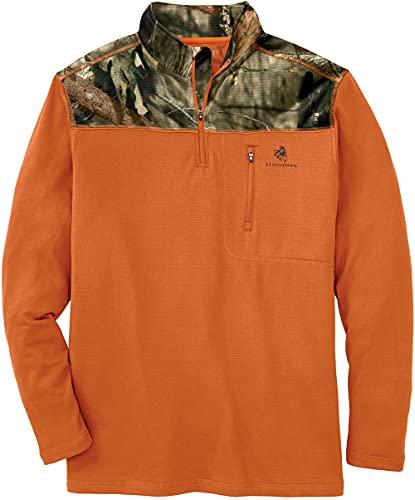 Legendary Whitetails Men's Recon 1/4 Zip Fleece Long Sleeve Shirt