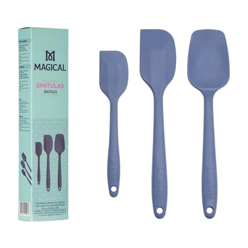 MAGICAL BUTTER Silicone Spatulas 3-Pack - Heat-Resistant & Dishwasher-Safe Kitchen