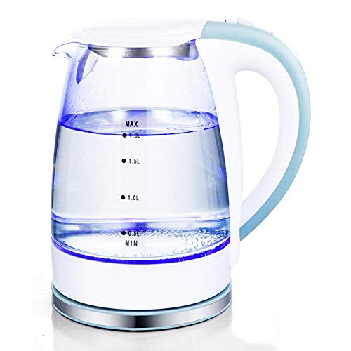 Kettle eléctrico de vidrio 1.7L con luz LED