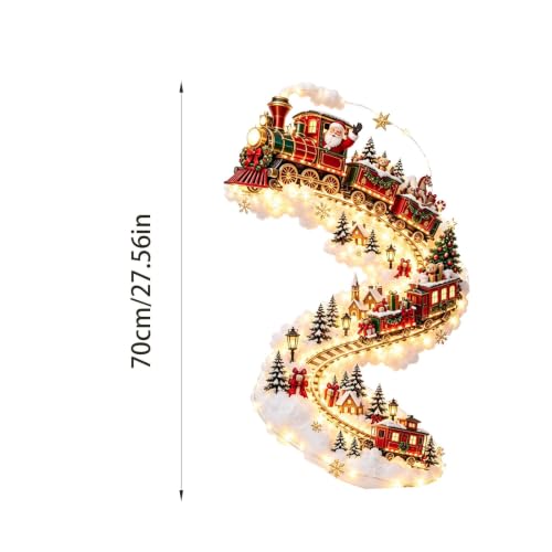 Christmas Magic Trail Wall Light, Hanging Decor,#Santa's Toy Delivery Train - image 4