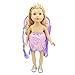 XADP Baby Dolls Carrier Backpack Doll Accessories Front and Back Carrier with Straps for 15 Inch to 18 Inch Dolls, Purple