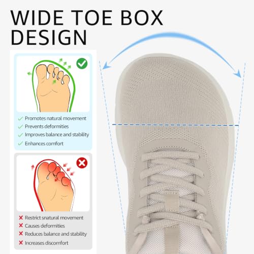 Image of Women Wide Toe Commute Walking Shoes Lace Up Size 6-11 US