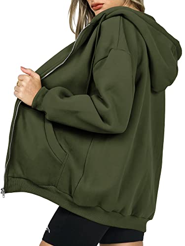 Image of PRETTYGARDEN Women's Fall Zip Up Hoodies Sweatshirts