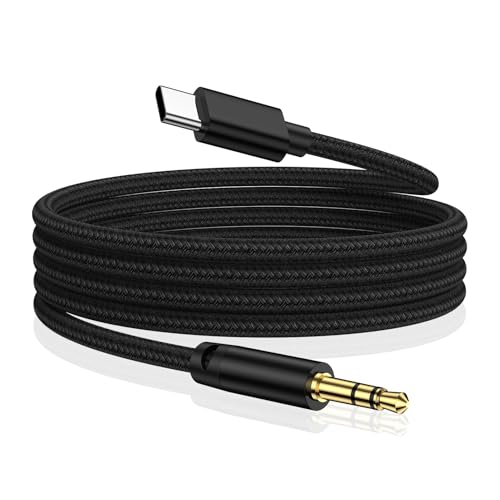 USB C auf Aux Kabel 1M, USB Typ C auf 3,5mm Audio Klinkekabel Adapter, Klinke auf USB C Aux Kabel Auto Handy f&uuml;r Samsung Galaxy A56 5g/A55/A54/A53/A16/A15/A06/A36/S25/S24/S23/S22/S21/S20, iPhone 16/15