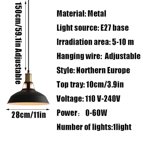 Candelabras lámpara de techo metálica estilo americano con personalidad y base E27 robusta 7