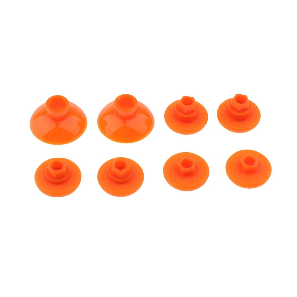 MERISHOPP® 8Pack Thumb Grips Non-Slip Joystick Thumbsticks Cap For S.O.N.Y PS4 / PS4 Slim Controller Orange [video game]|Video Games & Consoles|Replacement Parts & Tools