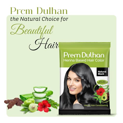 Prem Dulhan Tinte Natural Negro Pack x30 Sachets 10g miniatura 5
