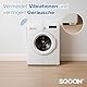 SQOON® Vibrationsdämpferfür Waschmaschinen 4 Stück, Universal Schwingungsdämpfer, Für unter die Waschmaschine oder den Trockner, Waschmaschinenpads, Weiß (Weiß)