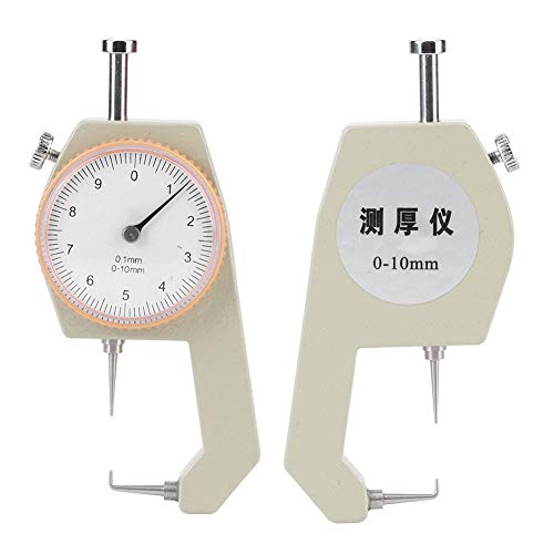 Calibrador de espesores digital, 0-10 mm, carcasa de aleación de aluminio, punta curva, cónica y plana, para paredes, acero, papel, joyería miniatura 6