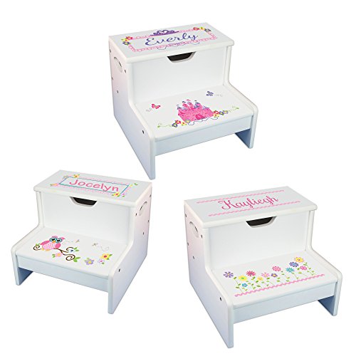 Taburete personalizado para niñas con almacenamiento