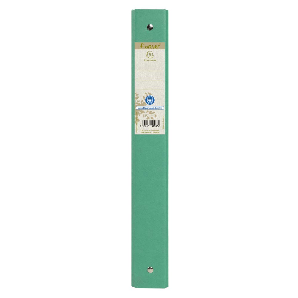 Exacompta 51980E Ringbuch (Recycling-Karton, 4 Ringe, Rücken 40mm, DIN A4) 10er Pack zufällige farben