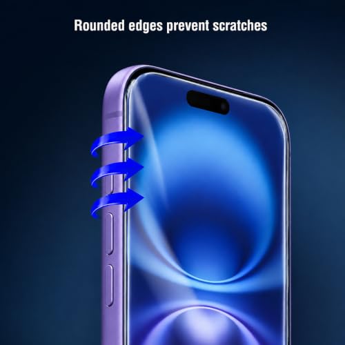 Image of Borderless Premium Tempered Glass Screen Protector Guard For iPhone 15 /16 (6.1 Inch, Pack of 1) | Edge to Edge Coverage With Easy to installation kit