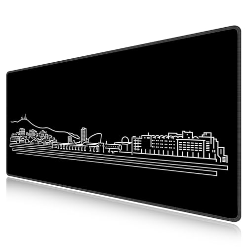 Tapis de souris de jeu XXXL 1200x600mm noir grand tapis de bureau speed pour PC