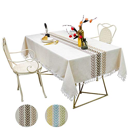 Nappe de table lavable café 140x300 cm pour grand pique-nique