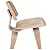 Modway EEI-510-NAT Fathom Mid-Century Modern Molded Plywood Lounge Accent Chair in Natural