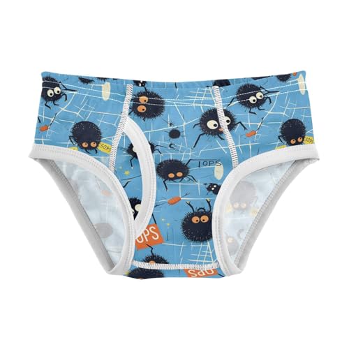 visesunny Boys Potty Training Underwear Ops Cartoon Spider Web Breathe Cotton Briefs Size 2T-8Y for Toddler