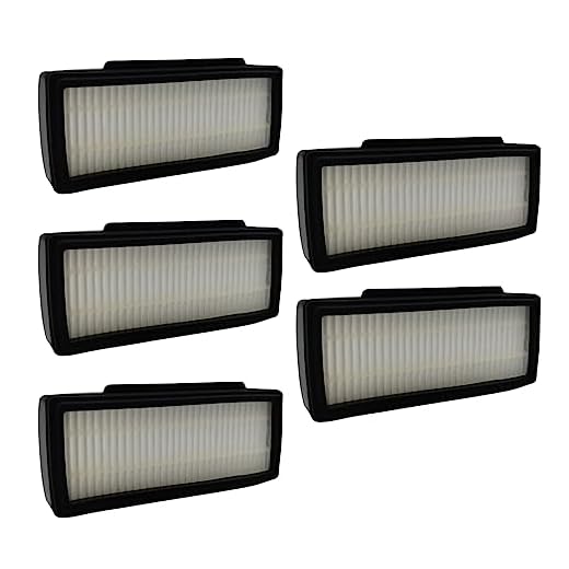 Kit com 5un Filtro HEPA Compatível com Robô Aspirador Mondial Fast Clean Plus RB-03