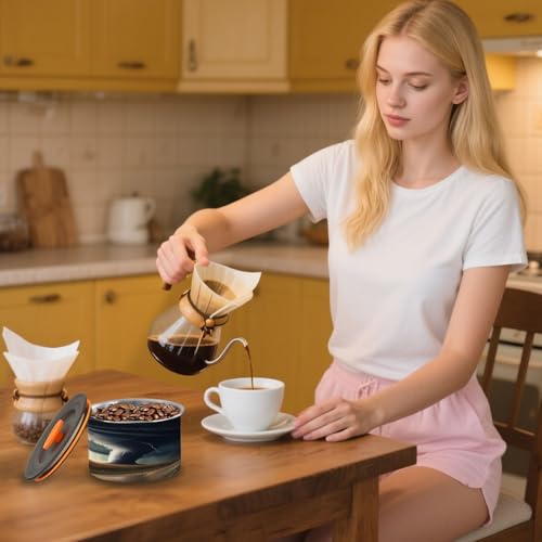 Envase de café hermético ATTX acero inox 500ml negro miniatura 7