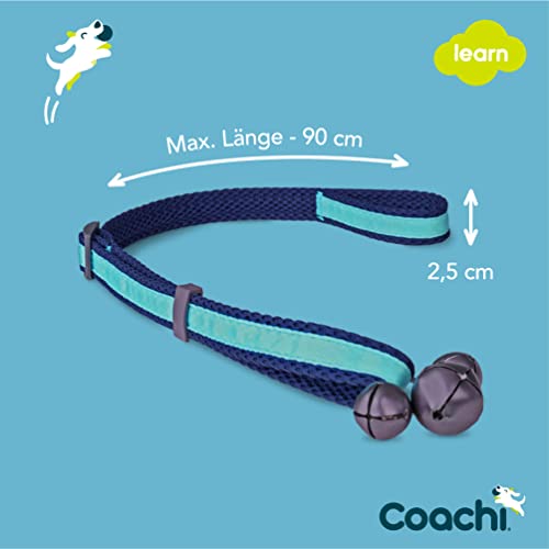 Coachi Toilet Training Bells, für Welpen oder neu erworbene Hunde, Stubenreinheit, kein Kratzen an der Tür, benutzerfreundlich, höhenverstellbar. Hundezubehör, zum Clicker-Training. Gut hörbar.