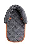 Diono Head Support, for Use in Car Seats, Infant Carriers, and Strollers, Soft Quilted Plush-Filled Padding, Grey