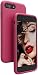 Produktbild JASBON iPhone 8 Plus Hülle, iPhone 7 Plus Hülle, Silikon Case Handyhülle Schutzhülle Stoßfest Cover für iPhone 7 Plus iPhone 8 Plus Dunkelblau Rosa