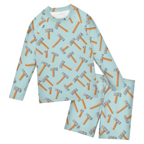 Hammer Baby Boys' Toddler Long Sleeved Rashguard Swim Bathing Suit Set B0404824