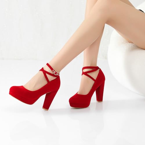 Image of Mostrin Fashion Vintage Womens Small Bowtie Platform Pumps Ladies Sexy High Heeled Shoes