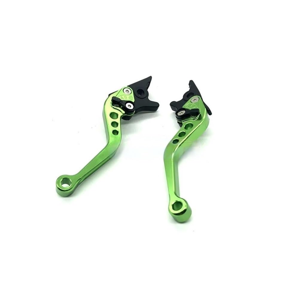 Mlioju Green Motorcycle Clutch Lever 1 Pair Motorcycle Clutch Brake Handle Levers, Universal Brake Lever Handle Double Disc For Gy6 Xmax 400
