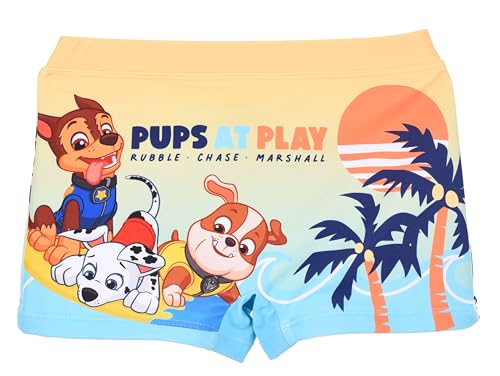Nickelodeon Universe Pat Patrouille, Boxer Maillot De Bain, Garçon (Jaune,5 Ans)