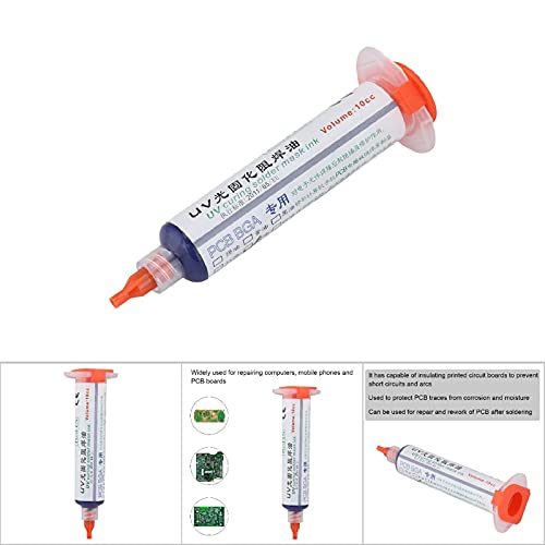 Image of Solder Mask Ink, PCB Curing Solder Mask Ink PCB Solder Resist Ink for Phone Repairing Accessory(Blue)