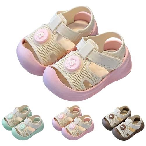 Baby Infant Soft Rubber Shoes Leather Hollow Non Slip Water Shoes Toddler Breathable Comfy Lightweight Strap Sneakers2