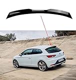 ★ Color: negro Alerón trasero de plástico ABS para Volkswagen Seat LEON 5F MK3 3doos / 5 puertas alerón decoración 2012-2020