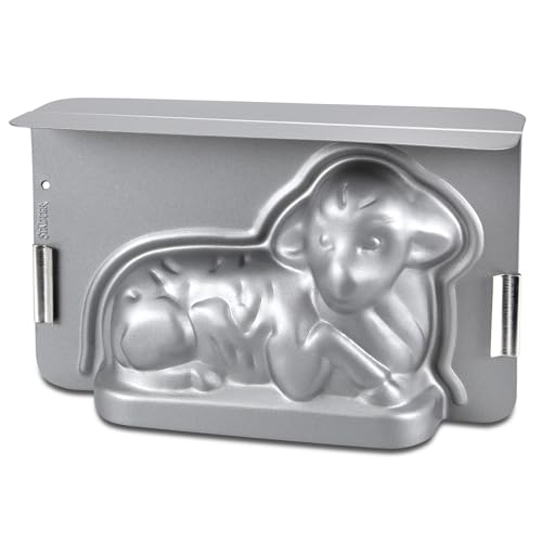 Städter we love baking Osterlämmchen 3D Backform hochwertige Antihaftbeschichtung Osterlamm Backform aus Metall PFAS-frei 22 5 x 14 x 7 cm hitzebeständig bis 230 C