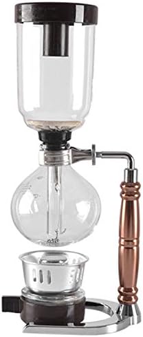 Nrpfell Japanese Style Siphon Coffee Maker Tea Siphon Pot Vacuum Coffeemaker Glass Type Coffee Machine Filter 3Cup