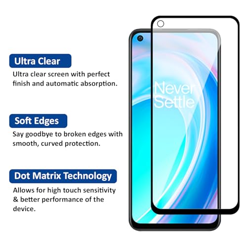 Image of AIBEX Tempered Glass for OnePlus Nord CE 2 Lite 5G / Realme Narzo 50 / Realme C17| 9H Hardness | Anti-Glare & Anti-Fingerprint | Water Resistant | Edge-to-Edge Full Screen Protector | Bubble-Free