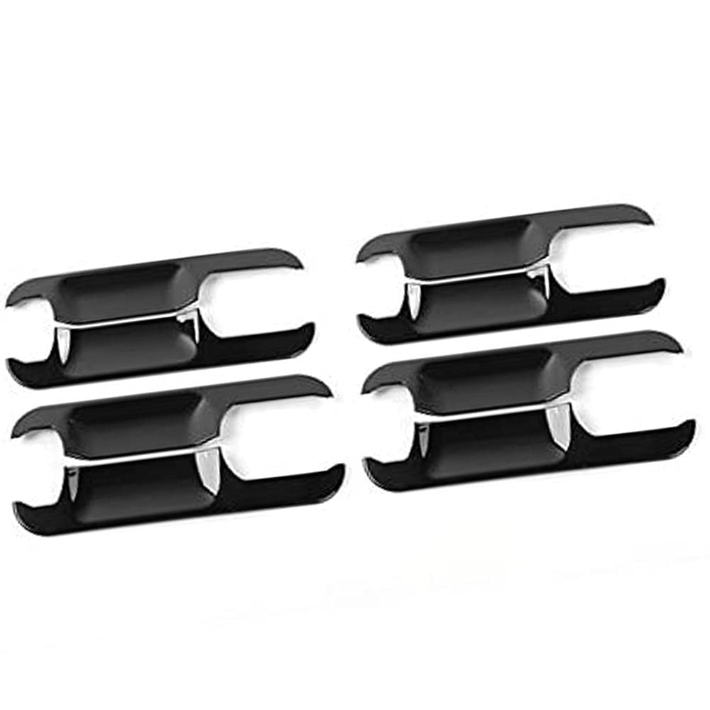 ALP Glossy Black Series 8pcs Back Door Handle Bowl Plate Cover Overlay Compatible with 2015-2020 F-150 F-250 F-350 SuperDuty