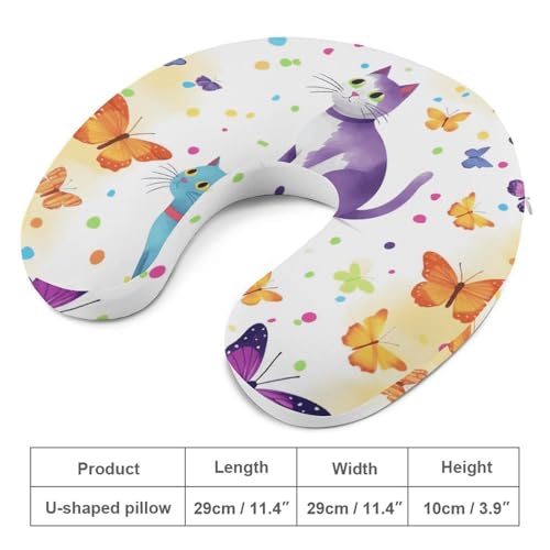 Almohada espuma viscoelástica U para viaje 30x25 cm miniatura 2