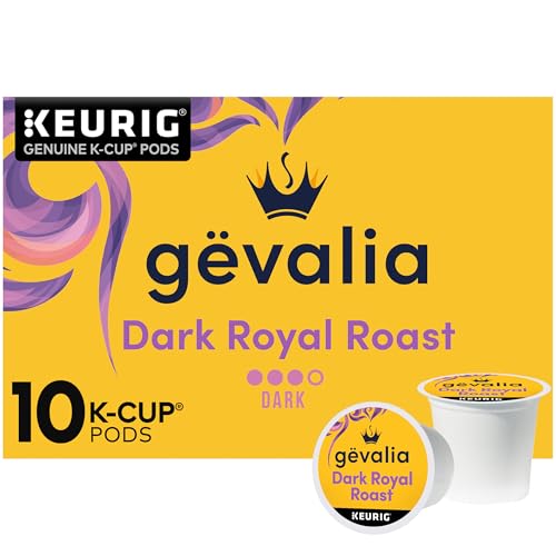 Gevalia Dark Royal Roast Dark Roast K‐Cup Coffee Pods, 10 ct Box