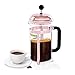 Royalford Zaparzacz do kawy francuskiej zaparzacz do kawy, 350 ml - szklany kawiarnia francuska praska do kawy ekspres do kawy - tłok do kawy 350 ml / 3 filiżanki, mała praska do herbaty ekspres do kawy - odporna na ciepło karafka na kemping przenośna