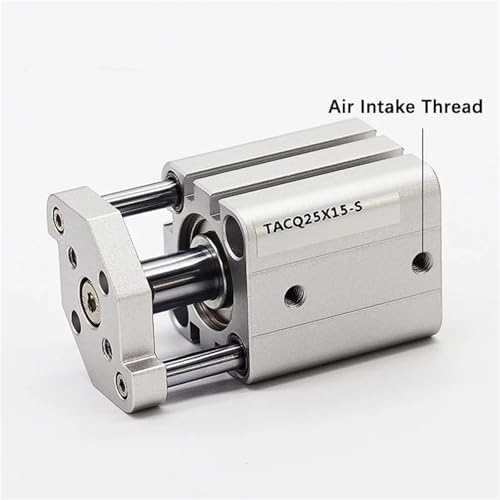 Vérin pneumatique TACQ25 alésage 25mm course 15mm compact sans aimant
