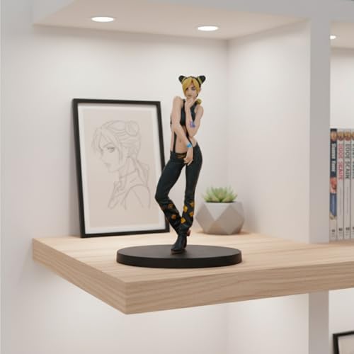 Image of Offo JoJo's Bizarre Adventure Jolyne Cujoh Action Figure | Lightweight Durable PVC Anime Collectible for Home, Office Desk & Study Table | Modern Showpiece for Fans & Action Figure Collectors