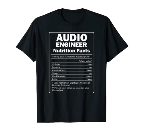 Ingeniero de sonido Arte para audio Ingeniería de producción de música Camiseta