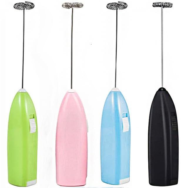 CoffeeAE - Electric Egg Beater Milk Foamer Coffee Maker Hand Mixer Cappuccino Ground Foam Blender Portable Whisk Kitchen Gadgets (1PCS Random Color)