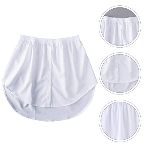 Amosfun Saia Falsa de Algodão Feminino All-Match Saia de Baixo de Varredura Inferior Destacável para