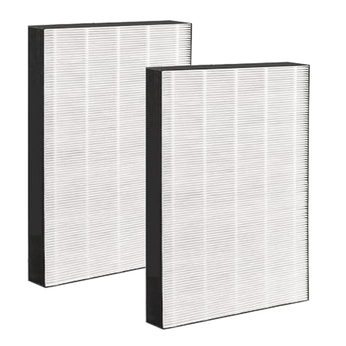 Image of KC-850U Filter for Sharp Air Purifier Part # FZ-C100HFU | Used for Living Room Bedroom | Capture Dust, Pet Dander - 2 Pack HEPA