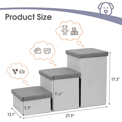 Dog-Stairs-with-Storage-Foldable-Dog-Steps-for-Small-Dogs-3-Tiers-Non-Slip-Pet-Stairs-for-High-Beds-Or-Couch-and-Sofa-Hold-up-to-50-lbs-Pet-Dog-Cat - Cucciolini Doodles   Dog-Stairs-with-Storage-Foldable-Dog-Steps-for-Small-Dogs-3-Tiers-Non-Slip-Pet-Stairs-for-High-Beds-Or-Couch-and-Sofa-Hold-up-to-50-lbs-Pet-Dog-Cat