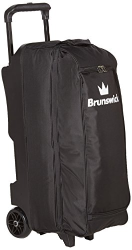 Brunswick Blitz Triple Roller Bowling Bag, Black