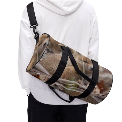 Sac de sport Petit Renard format duffel bag compact 45x23x23cm léger